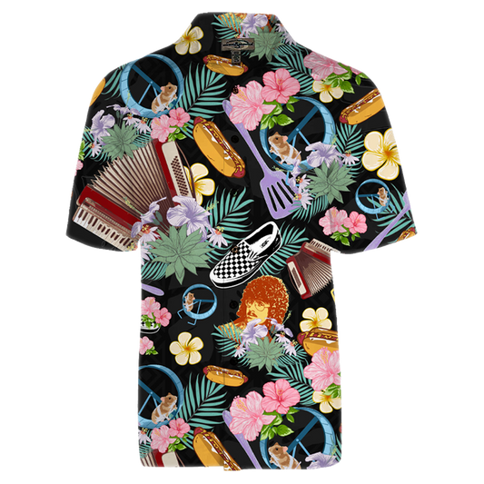 Hawaiian Short Sleeve Button Up T-Shirt
